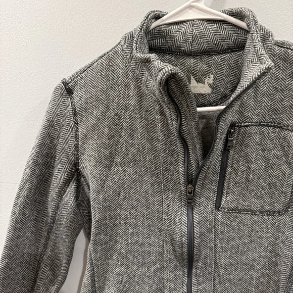 Herringbone Zip up Jacket - Picture 3 of 6